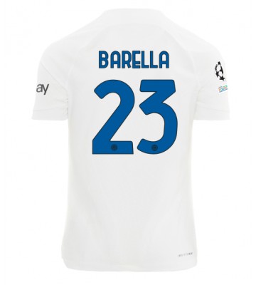 Inter Milan Nicolo Barella #23 Replika Udebanetrøje 2023-24 Kortærmet